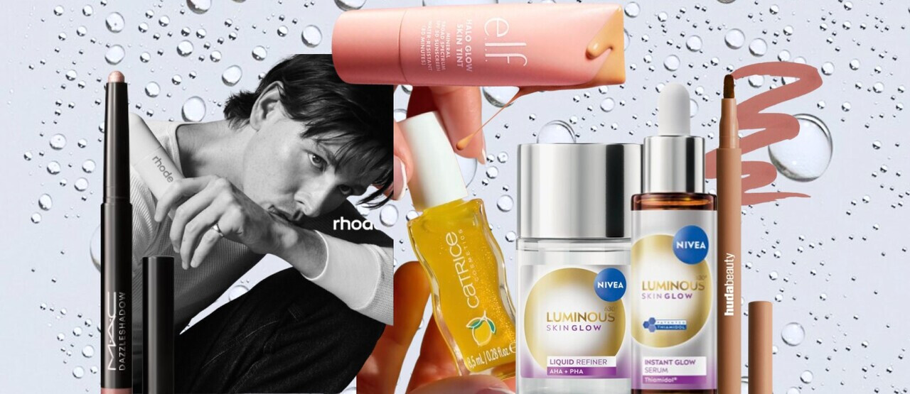 Letné beauty novinky 2025: hydratačný face mist od Rhode a trblietavé oleje na pery od Catrice!
